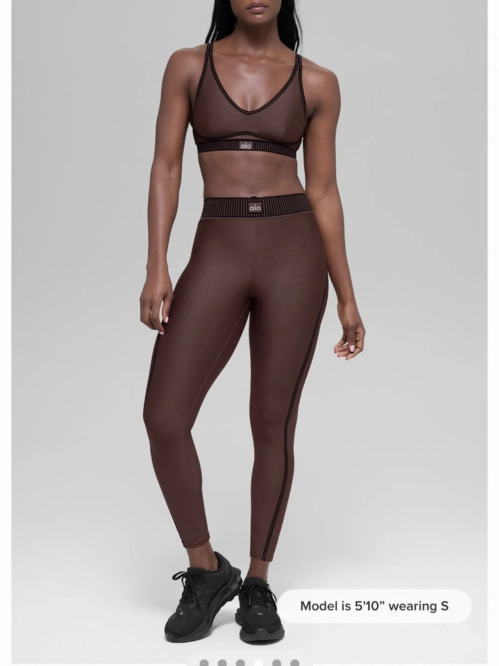 NWT ALO Yoga High-Waist Brownstone Leggings XS